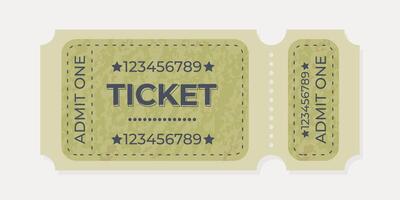 Vintage ticket design suitable for various events and activities vector
