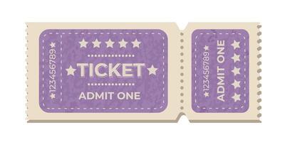 Ticket for entry to a local event, showcasing art and culture in a vibrant community vector