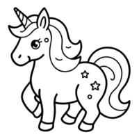 Enchanted Collection of Vibrant Unicorn Sticker Elements vector