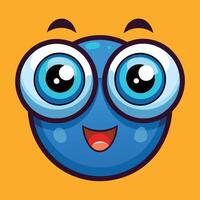 Exaggerated Cartoonish Googly Eyes for Toy Characters with Wobbly and Wacky Expressions vector