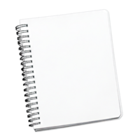 Stock photo of blank spiral bound notebook for notes and sketching art png