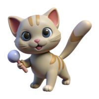 magnificent contemporary A playful kitten, batting at a toy toy not visible authentic png