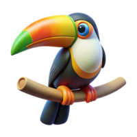impressive classic A colorful toucan, perched on an unseen branch high resolution png