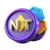 elegant creative NFT Non-Fungible Token digital art genuine png