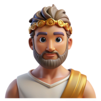 extraordinary abstract Olympian Gods, group portrait individual portraits, each god separate genuine png