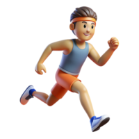 beautiful minimalist Determined athlete running a race implied, not shown 4K png