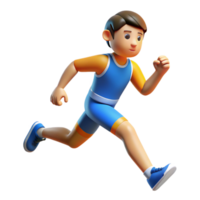 elegant creative Determined athlete running a race implied, not shown premium png