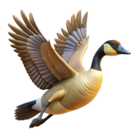 magnificent artistic A flock of Canada geese in flight individual goose focus high resolution png