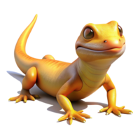 impressive artistic A lizard basking in the sun no environment authentic png