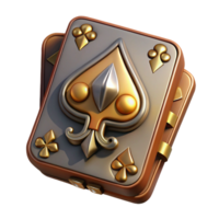 magnifique rustique steampunk en jouant carte ace de piques avec complexe conception original png