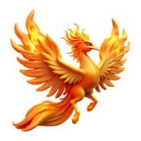 vibrant rustic Phoenix, mythical firebird, rising from flames the flames themselves are NOT part of the subject, imagine it as if captured mid-transformation , genuine png