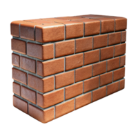 gorgeous signature Brick wall section, aged texture, NO BACKGROUND with Transparent Background. png