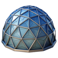 exceptional coastal Architectural rendering of a geodesic dome NO BACKGROUND with Transparent Background. 4K png