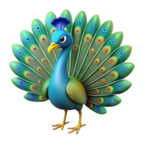 unparalleled tropical A peacock with feathers fanned out, NO BACKGROUND with Transparent Background. elite png