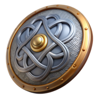 energetic splendid A decorative shield with an intricate Celtic design. NO BACKGROUND with Transparent Background. crisp png