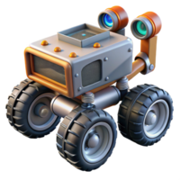 exquisite signature Space exploration rover, six wheels, sensor array, NO BACKGROUND with png