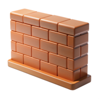 inspired avant-garde Cross-section of a brick wall NO BACKGROUND with Transparent Background. refined png