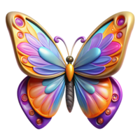 exquisite distinctive Butterfly, colorful wings, intricate patterns NO BACKGROUND with Transparent Background. png