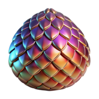 nostalgic immaculate A single, polished dragon scale, shimmering with various colors. NO BACKGROUND with Transparent Background. crisp png