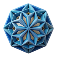 striking unforgettable A stylized geometric pattern. NO BACKGROUND with Transparent Background. png