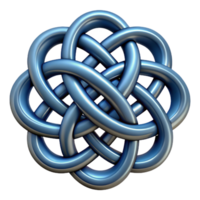 hypnotic mid-century Celtic Knot, intricate design, symbolic meaning, NO BACKGROUND with Transparent Background. detailed png