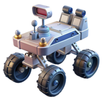 gorgeous sought-after Space exploration rover, six wheels, sensor array, NO BACKGROUND with png