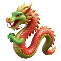 spectacular avant-garde A Chinese Dragon, serpentine and scaled, NO BACKGROUND with Transparent Background. artisan png