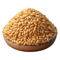 glorious avant-garde Pile of rice grains NO BACKGROUND with Transparent Background. refined png