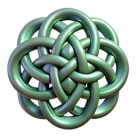 elegant celebrated A Celtic Knot, intricate interwoven design, NO BACKGROUND with Transparent Background. png