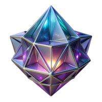 majestic avant-garde Alien crystal, glowing, multifaceted, intricate patterns. NO BACKGROUND with Transparent Background. genuine png