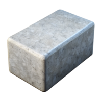 dramatic passionate creative 3D render of a concrete block NO BACKGROUND with Transparent Background. top-tier png