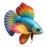 impressive artistic A colorful betta fish, NO BACKGROUND with Transparent Background. gallery standard png