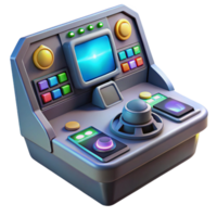 gorgeous nordic Spaceship cockpit control panel, buttons, screens, glowing lights, NO BACKGROUND with Transparent Background. studio quality png