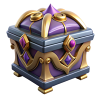 radiant celebrated Pandora's Box, ornate and mysterious, containing all the evils of the world, NO BACKGROUND with Transparent Background. png