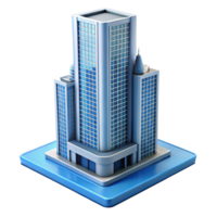 gorgeous classic Modern skyscraper architectural model NO BACKGROUND with Transparent Background. handcrafted png