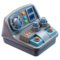 extraordinary signature Detailed model of a spaceship cockpit control panel NO BACKGROUND with Transparent Background. png