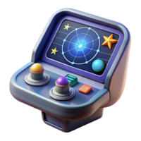 picturesque nordic Spaceship navigation console with holographic star chart. NO BACKGROUND with Transparent Background. handcrafted png