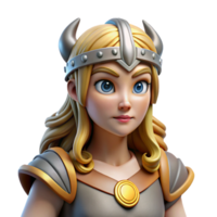 elegant dreamy traditional Valkyrie, Norse warrior maiden, NO BACKGROUND with Transparent Background. crisp png