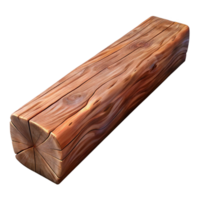 exquisite intense traditional Wooden beam, weathered grain, NO BACKGROUND with Transparent Background. authentic png