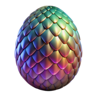 immaculate notable A fierce dragon egg, scales shimmering with iridescent colors. NO BACKGROUND with Transparent Background. png