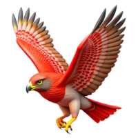 unparalleled avant-garde A soaring red-tailed hawk, NO BACKGROUND with Transparent Background. genuine png