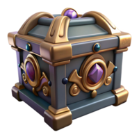 memorable rustic Pandora's Box, ornate and mysterious, containing all the evils of the world, NO BACKGROUND with Transparent Background. precision png