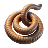 majestic joyful victorian Rattlesnake tail, coiled NO BACKGROUND with Transparent Background. high quality png