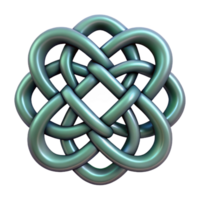 notable art deco Celtic Knot, intricate design, NO BACKGROUND with Transparent Background. luxury png