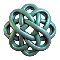 gorgeous ethereal futuristic Celtic Knot, intricate design, NO BACKGROUND with Transparent Background. fine detail png