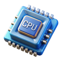 exemplary organic Computer processor, CPU, central processing unit NO BACKGROUND with Transparent Background. authentic png