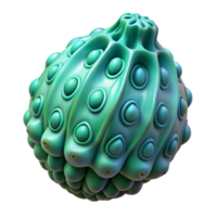 impressive notable Alien seed pod with intricate details NO BACKGROUND with Transparent Background. png
