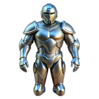gorgeous joyful creative Suit of armor, full body, metallic sheen NO BACKGROUND with Transparent Background. museum quality png