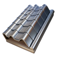gorgeous standout Metal roofing shingle detail, NO BACKGROUND with Transparent Background. png
