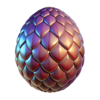 elegant dynamic retro A detailed dragon egg, with shimmering scales. NO BACKGROUND with Transparent Background. studio quality png